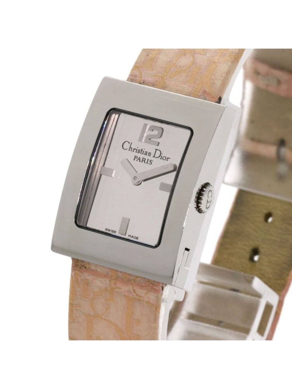 Dior Christian Maris Watch SS Leather - Picture 3 of 15